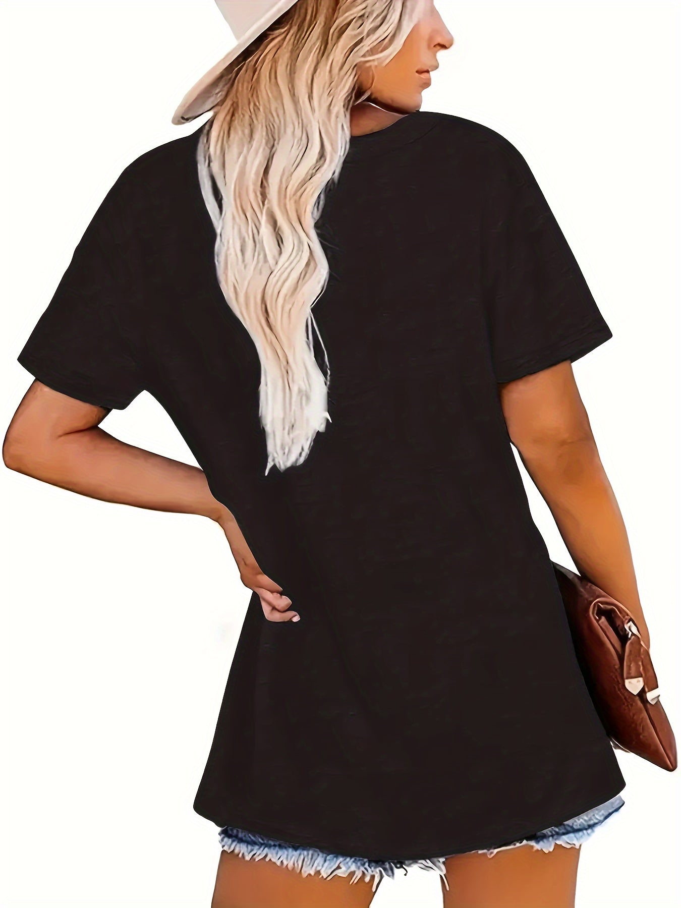 Love Y2K, Trendy Fashion, Women's Round Neck Short Sleeve, Casual and Comfortable, Women's Spring and Summer Clothing