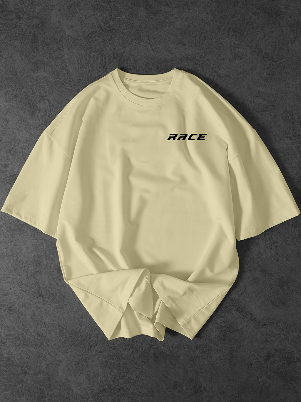 Men'S Fashion Car Pattern T-Shirt, Racing Elements Graphic Tee, Loose Fit Street Style Short Sleeve Top for Summer, Casual Attire for Car Enthusiasts, Slight Drop Shoulder Round Neck T-Shirt