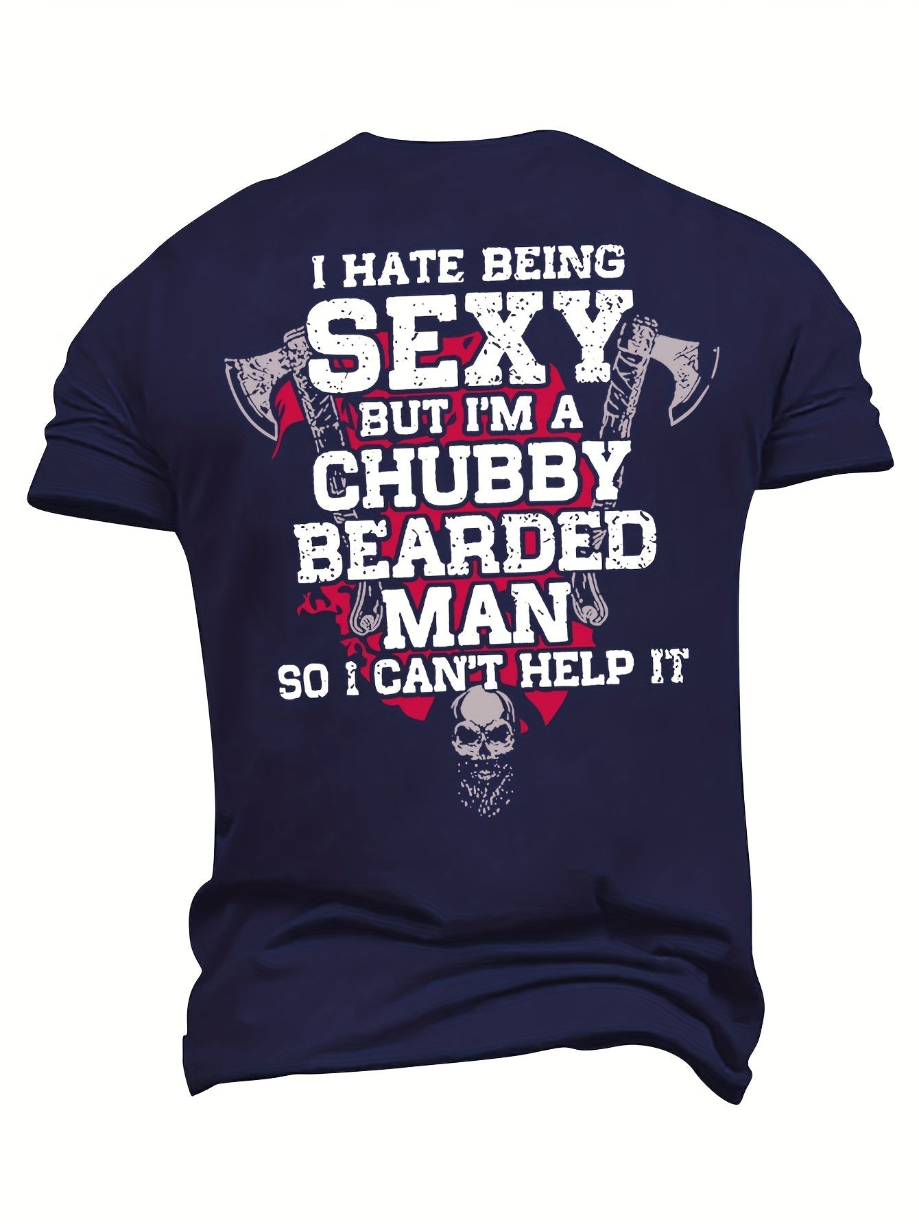 Plus Size Men's T-Shirt Hammer Skull