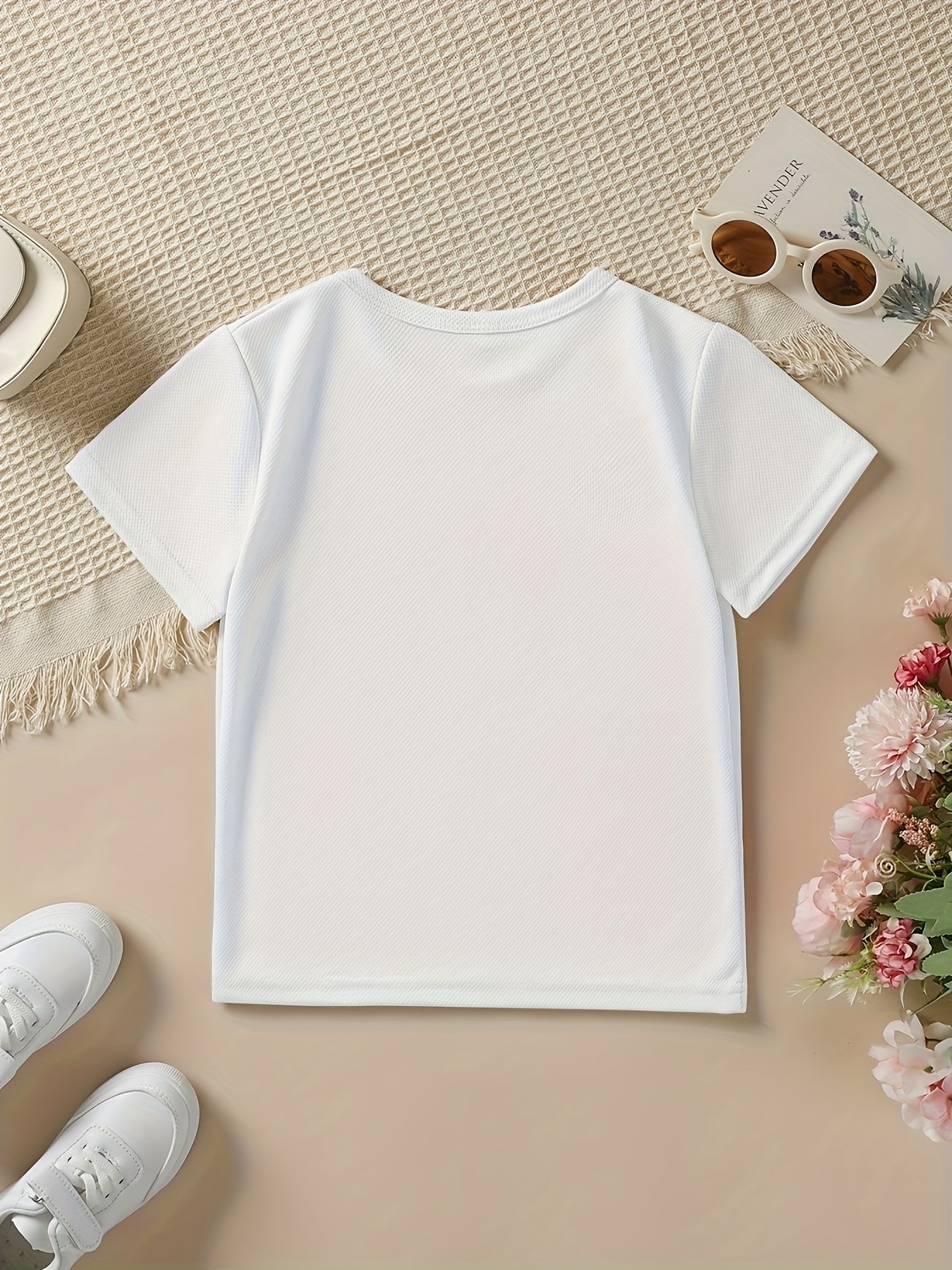 Summer Boys' Fashion Short Sleeve "MY DINOSAUR ALPHABET" Dinosaur Element Alphabet Print Outdoor Casual Top NY-DX5404
