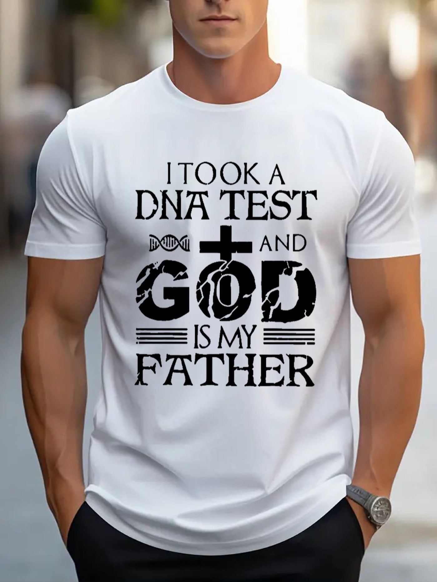 Mens TShirt Comfortable Crew Neck Casual Cotton ShortSleeves Soft Breathable Top Menswear Tshirt Summer Spring Streetwear Cotton Fabric Trendy Letter Print