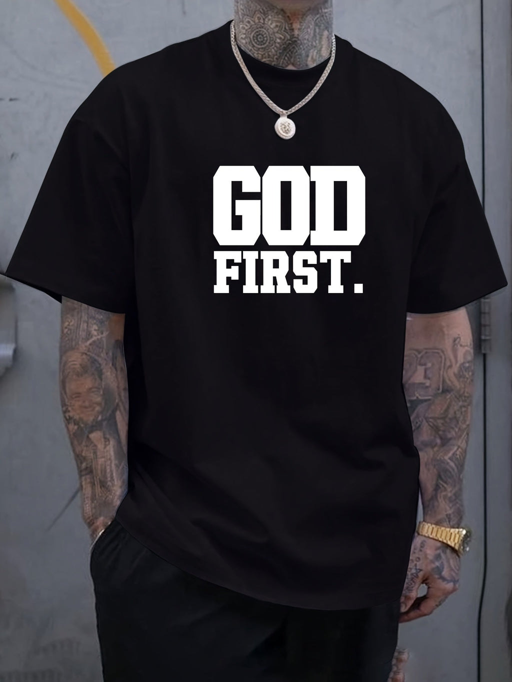 Men's Short-Sleeve T-Shirt Base Layer, Versatile Top, Half-Sleeve T-Shirt, Summer Men's Clothing, PLUS SIZE