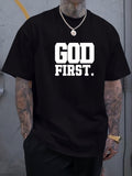Men's Short-Sleeve T-Shirt Base Layer, Versatile Top, Half-Sleeve T-Shirt, Summer Men's Clothing, PLUS SIZE