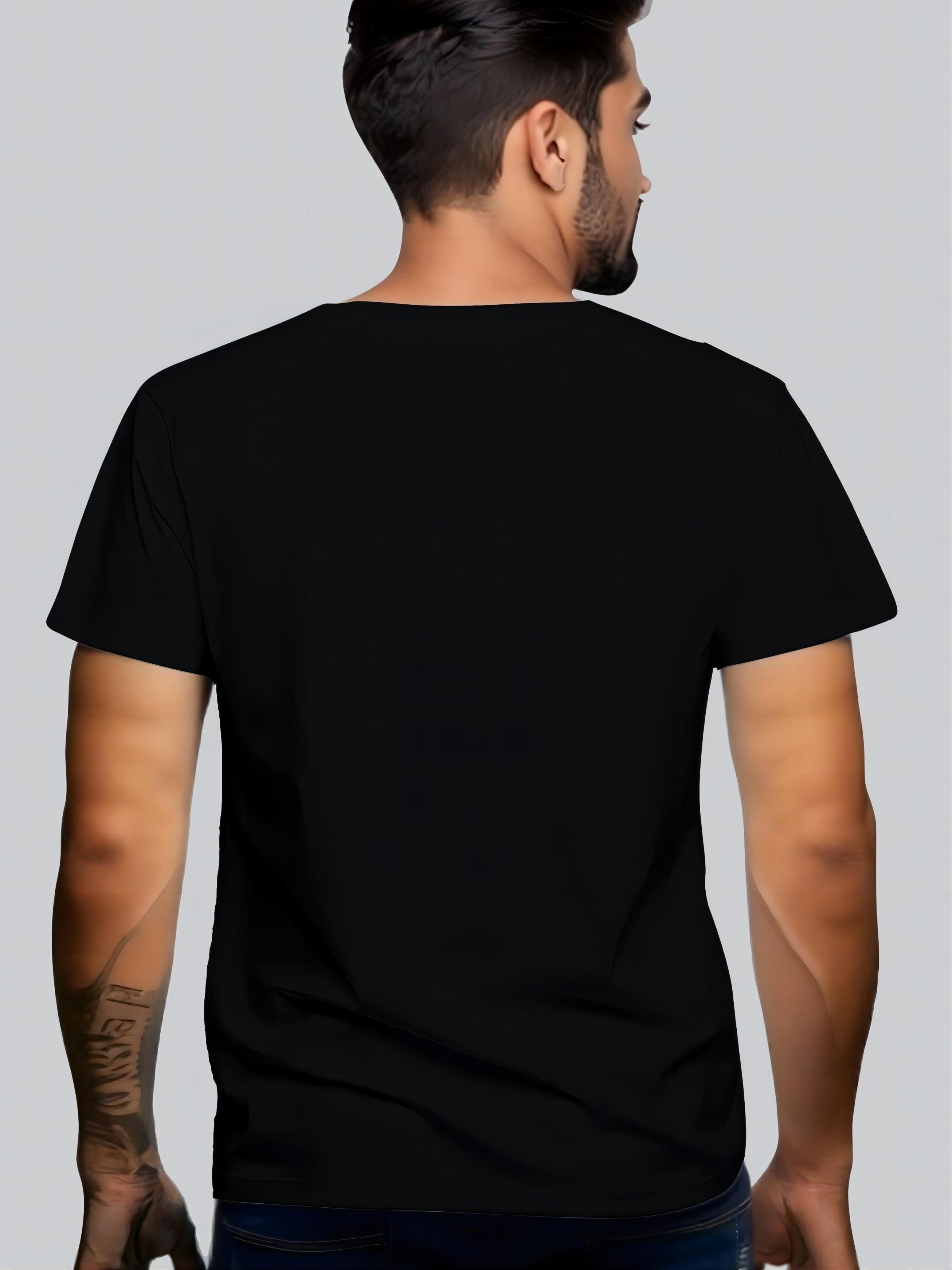 Men'S Casual Short Sleeve T-Shirt Featuring an AK47 Print, Perfect for Summer Wear