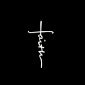 Bring Your Style to Life with The 'Faith' Unique Iron-On Transfer Stickers - Adds a Dash of Handsome Quirkiness to Your Look-- Clothing T-Shirt Mask Jeans Backpack