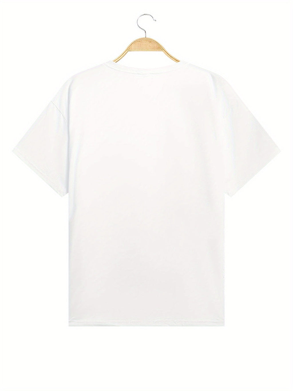 Portrait Print T-shirt, Casual Short Sleeve Crew Neck Top For Spring & Summer, Women's Clothing