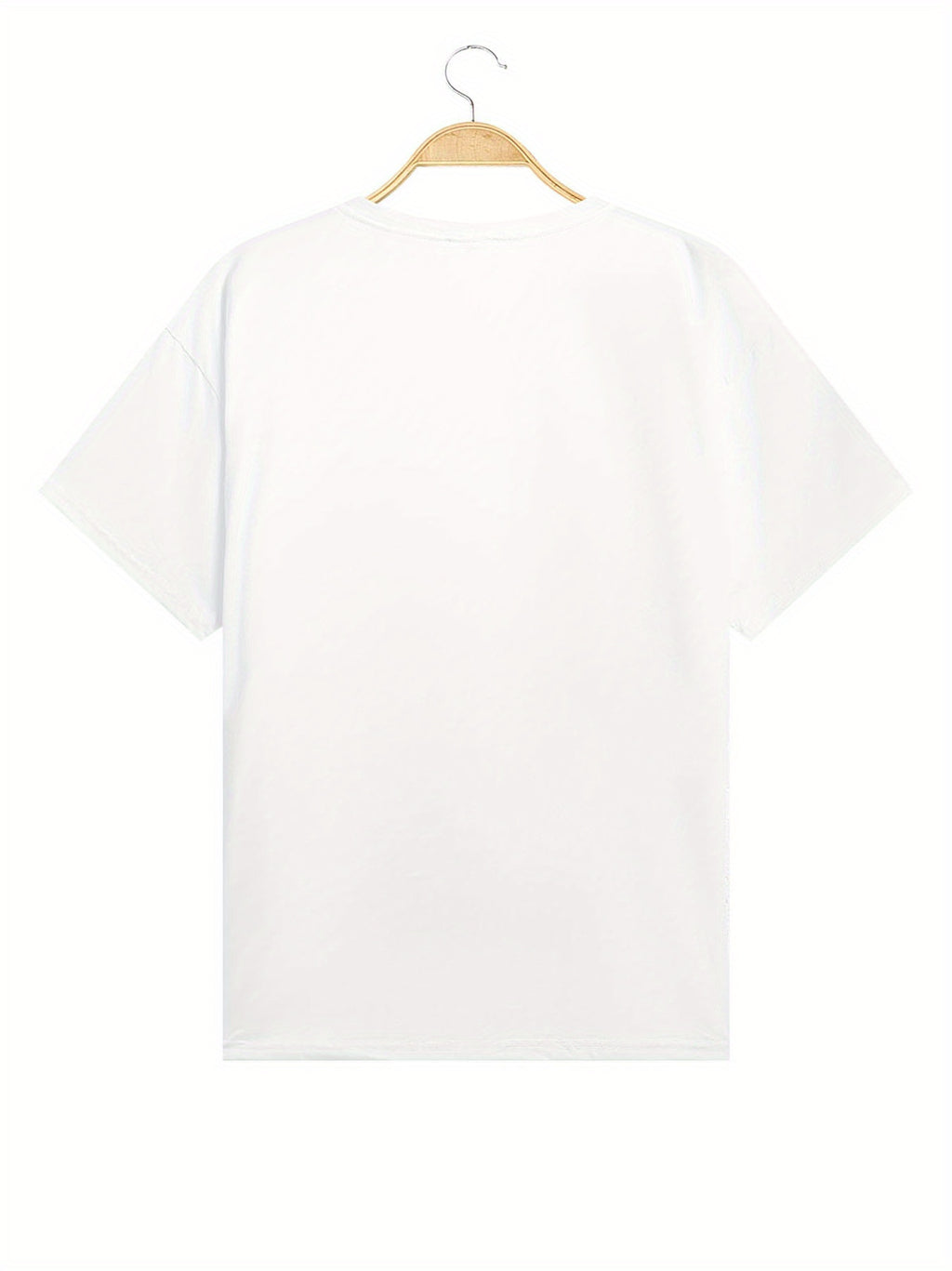 Portrait Print T-shirt, Casual Short Sleeve Crew Neck Top For Spring & Summer, Women's Clothing