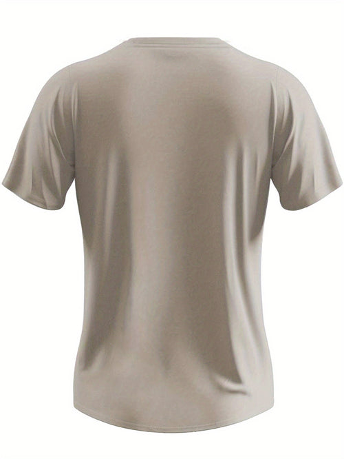American Flag And Cross Print Tee Shirt, Tees For Men, Casual Short Sleeve T-shirt For Summer