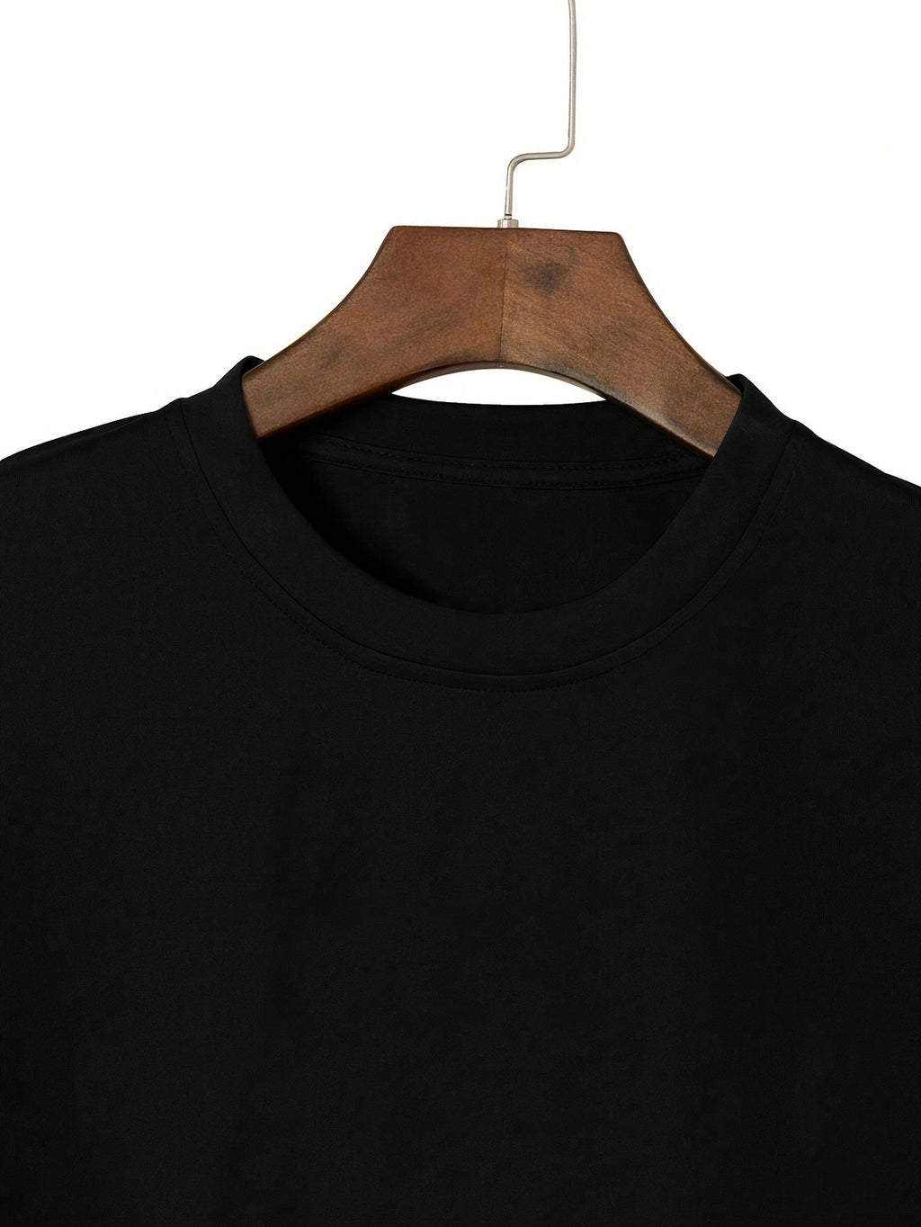 Men Plus Size Slogan Printed Round Neck Short Sleeve Casual T-Shirt, Summer