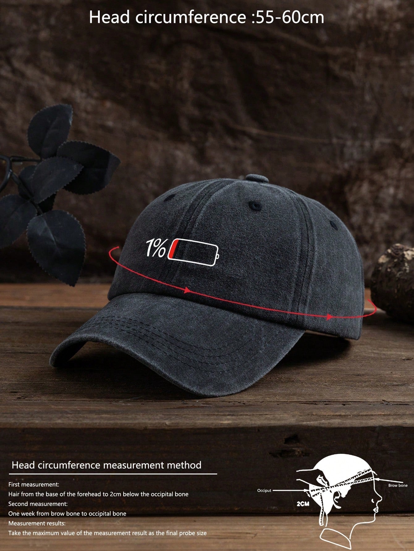 Men Battery Print Baseball Cap For Daily Life And Outdoor Casual