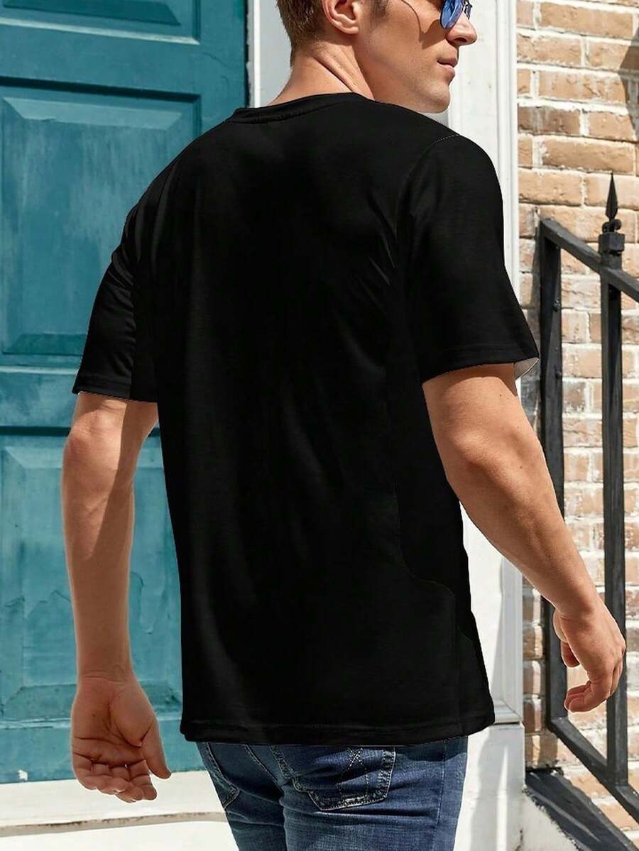 Funny Trailer Travel Men's T-Shirt, Humor Short Sleeve Tee For Men, Men's Top Shirts Vacation Gift For Him, Boyfriend