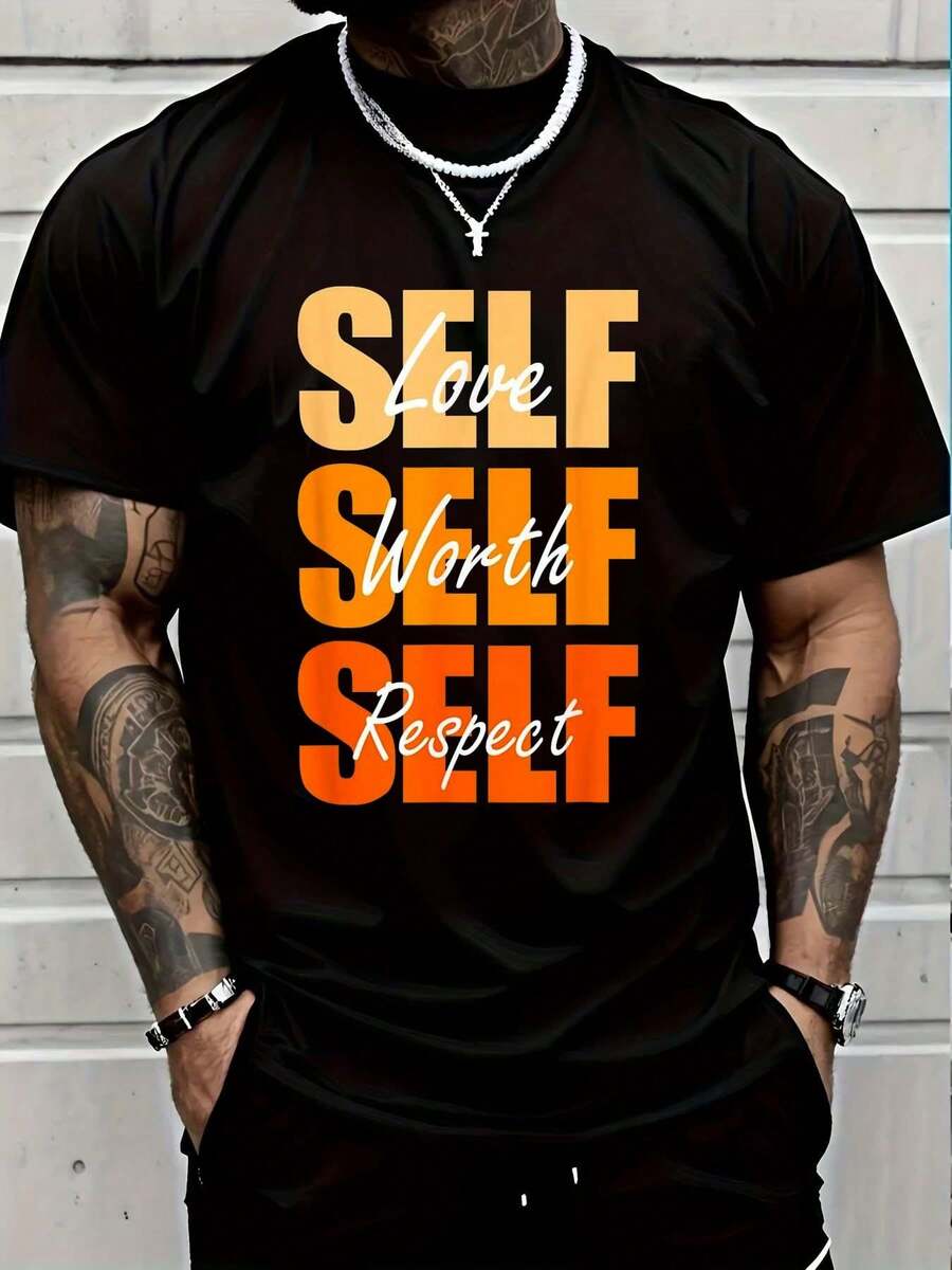 100% Cotton Orange Self-Ish X 3 Orange Color Graphic Orange Vibes Only T-Shirt Women's Men Graphic Tee