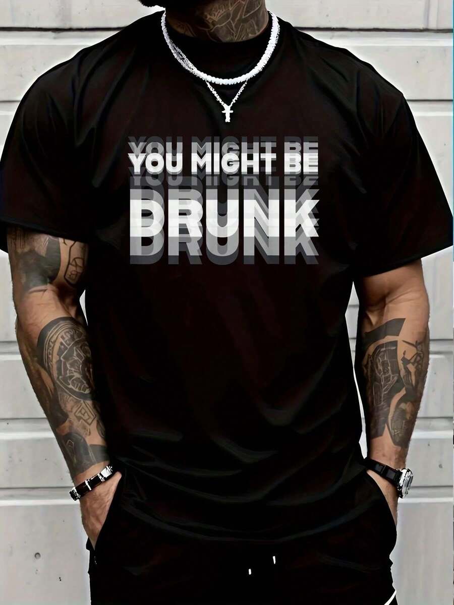 100% Cotton Funny Drinking Humor You Might Be Drunk T-Shirt Women's Men Graphic Tee