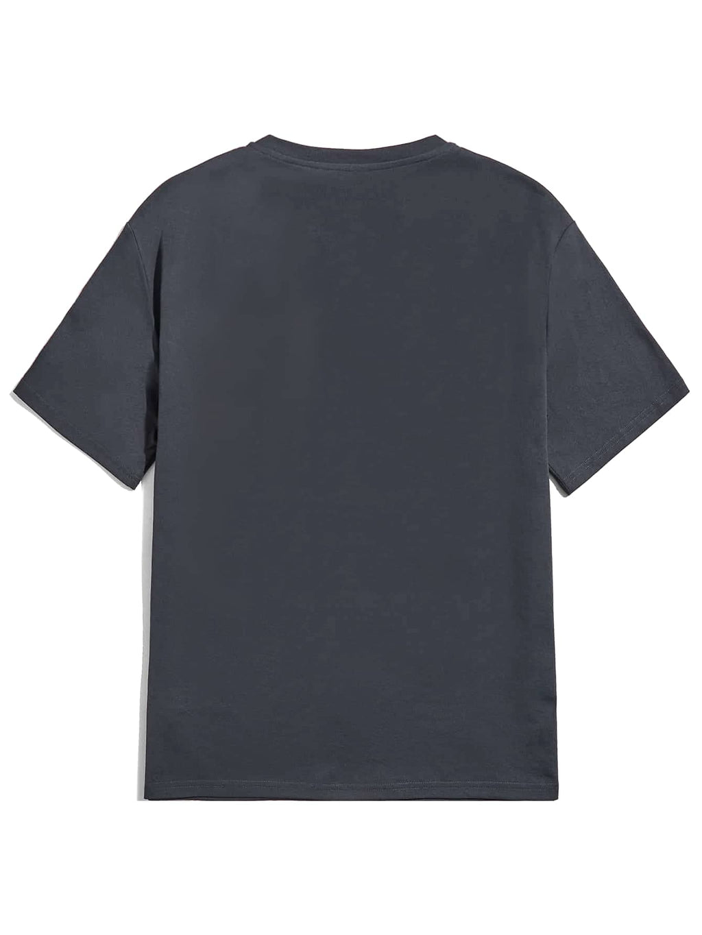 Men's Lightweight Slogan T-Shirt, Gray Casual Short Sleeve Top, Versatile For Summer