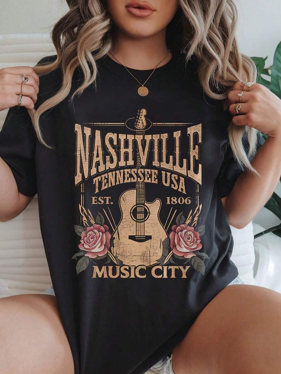 Women's Casual Short Sleeve Round Neck T-Shirt