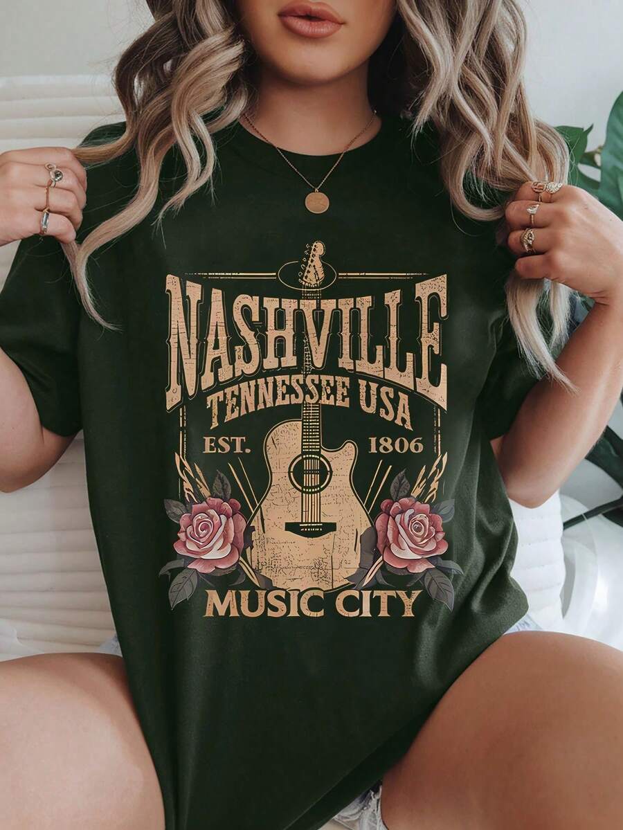 Women's Casual Short Sleeve Round Neck T-Shirt
