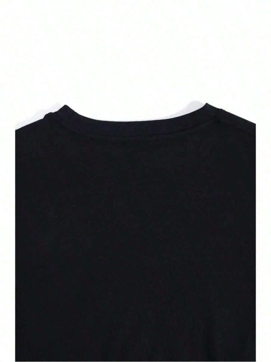 Men Sizes To Choose Short Sleeve Round Neck Summer Style Black T Shirt With Camouflage Rhino And Ecko Unltd Text Men Cotton Black Classic TShirt Men Size S-3XL