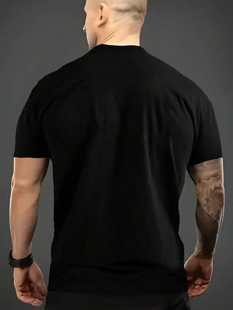 Melting Basketball Pattern Print Men's Crew Neck Short Sleeve T-Shirt Fashion Regular Fit T-Shirt Spring Summer Vacation