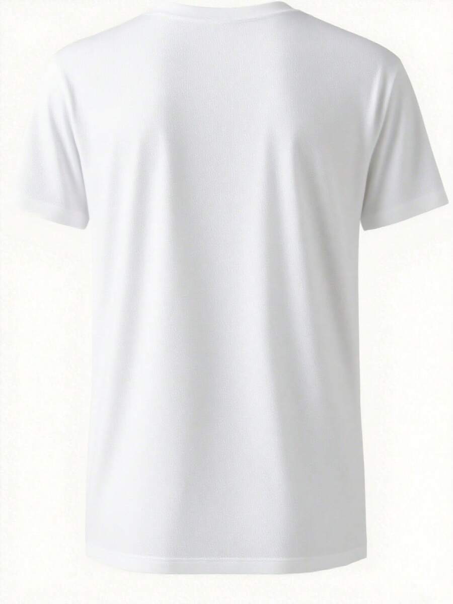Leisure, Fashion Airplane Print T-Shirt, Men's T-Shirt, Casual Short-Sleeve T-Shirt, Printed T-Shirt, Comfortable T-Shirt, Men's Patterned T-Shirt, Comfortable, Loose