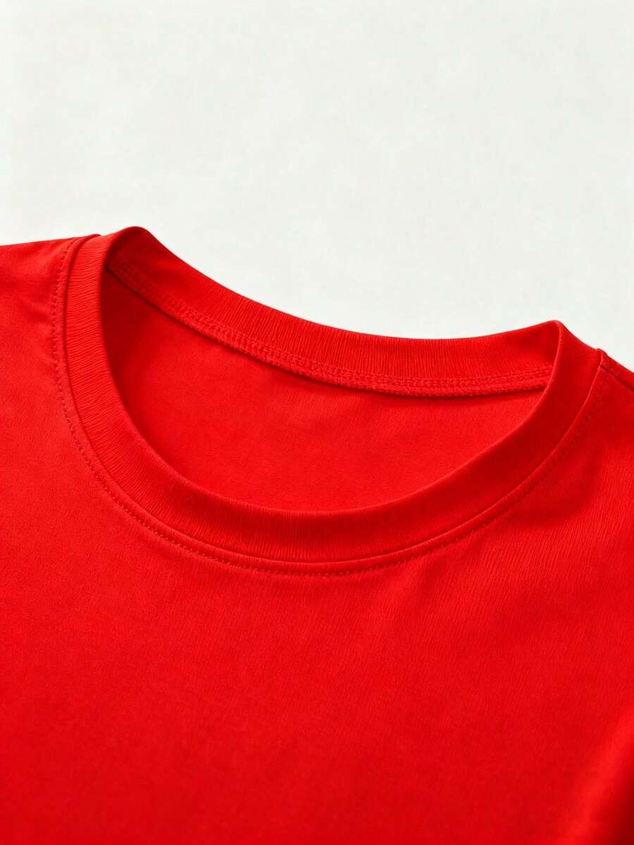 Men's T-Shirt, Classic Graphic T-Shirt, Soft And Comfortable T-Shirts For Men, Script Logo, 180g, 100% Cotton