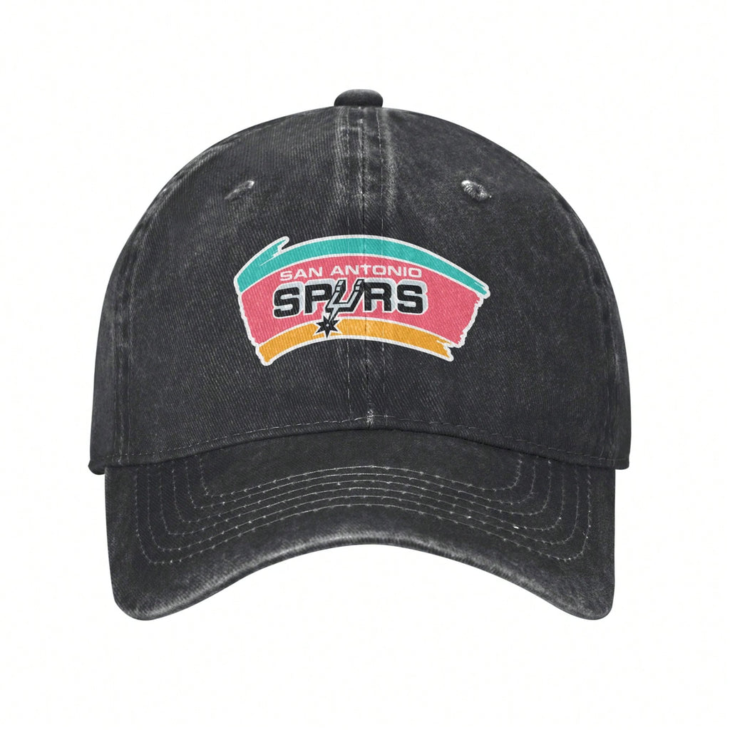 San Antonio Spurs Logo 1989 Vintage Washed Distressed Cotton Dad Hat Baseball Cap Adjustable Unisex Style Headwear
