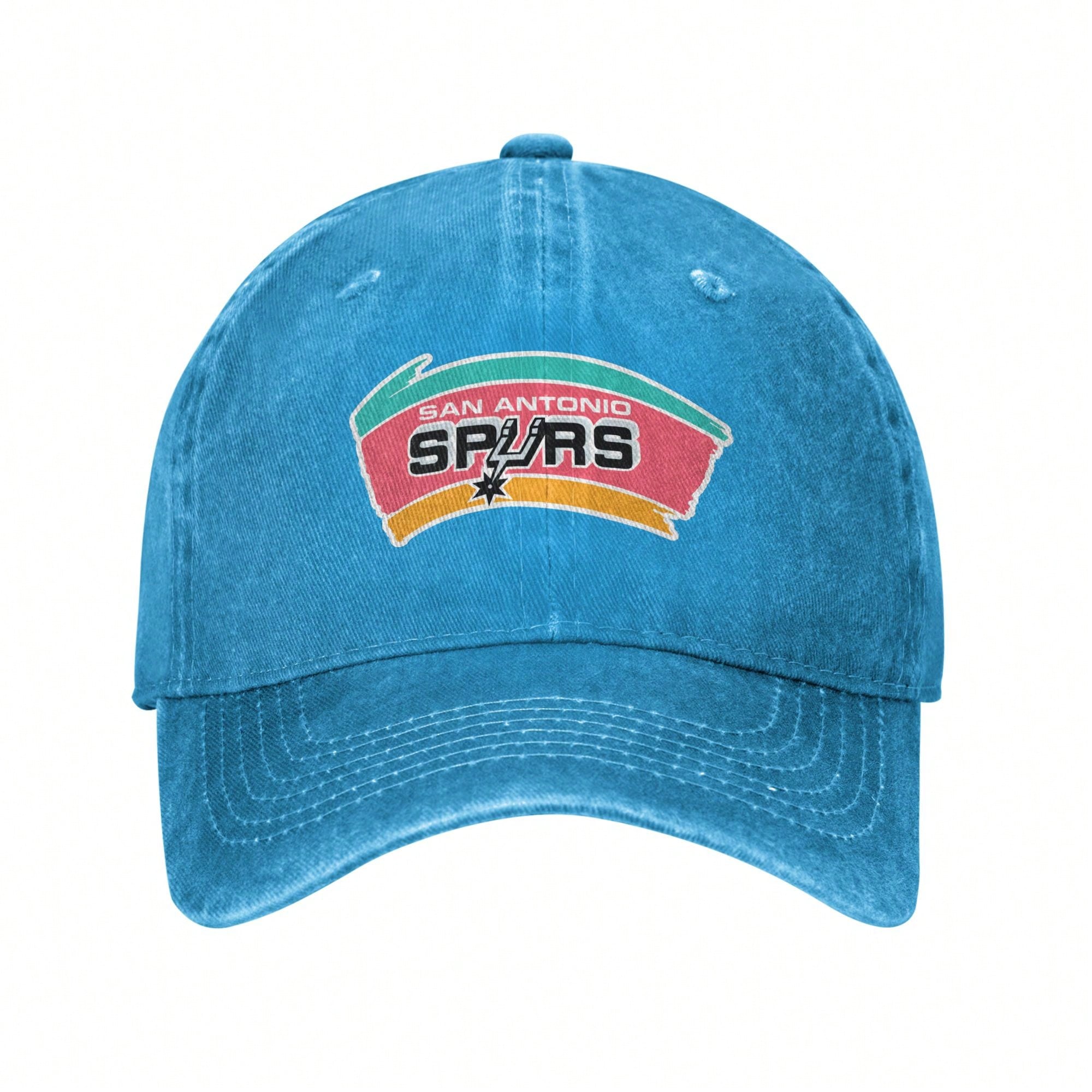 San Antonio Spurs Logo 1989 Vintage Washed Distressed Cotton Dad Hat Baseball Cap Adjustable Unisex Style Headwear