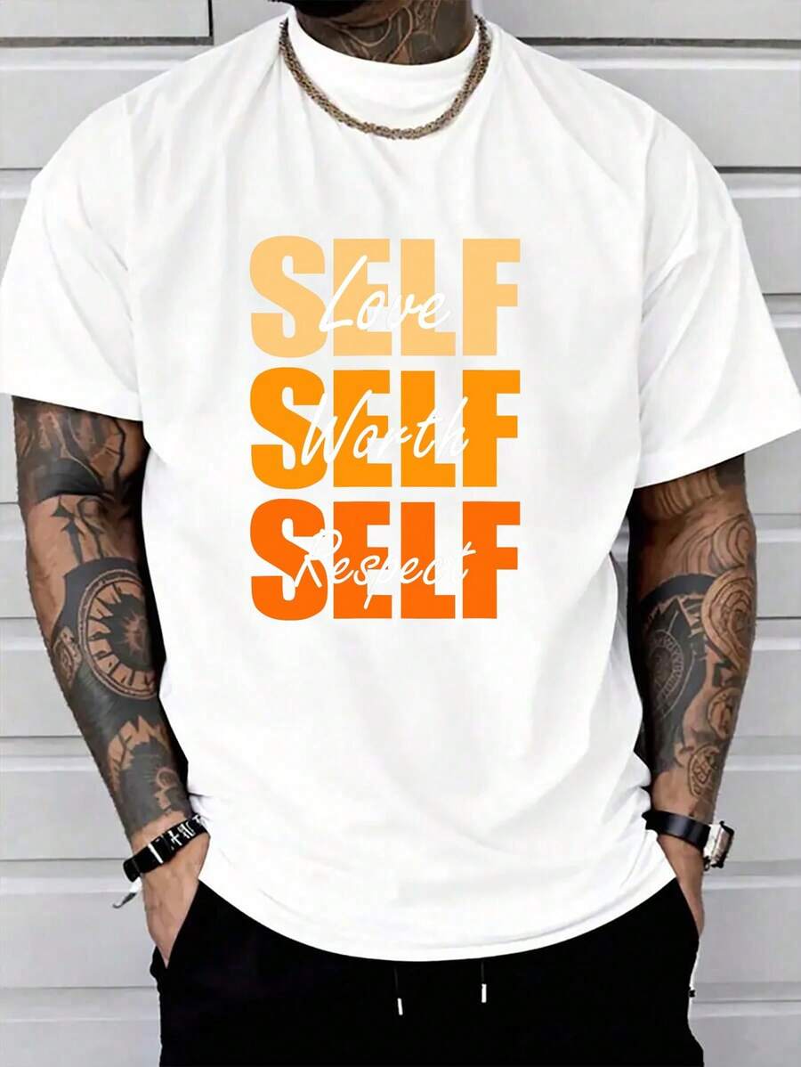 100% Cotton Orange Self-Ish X 3 Orange Color Graphic Orange Vibes Only T-Shirt Women's Men Graphic Tee