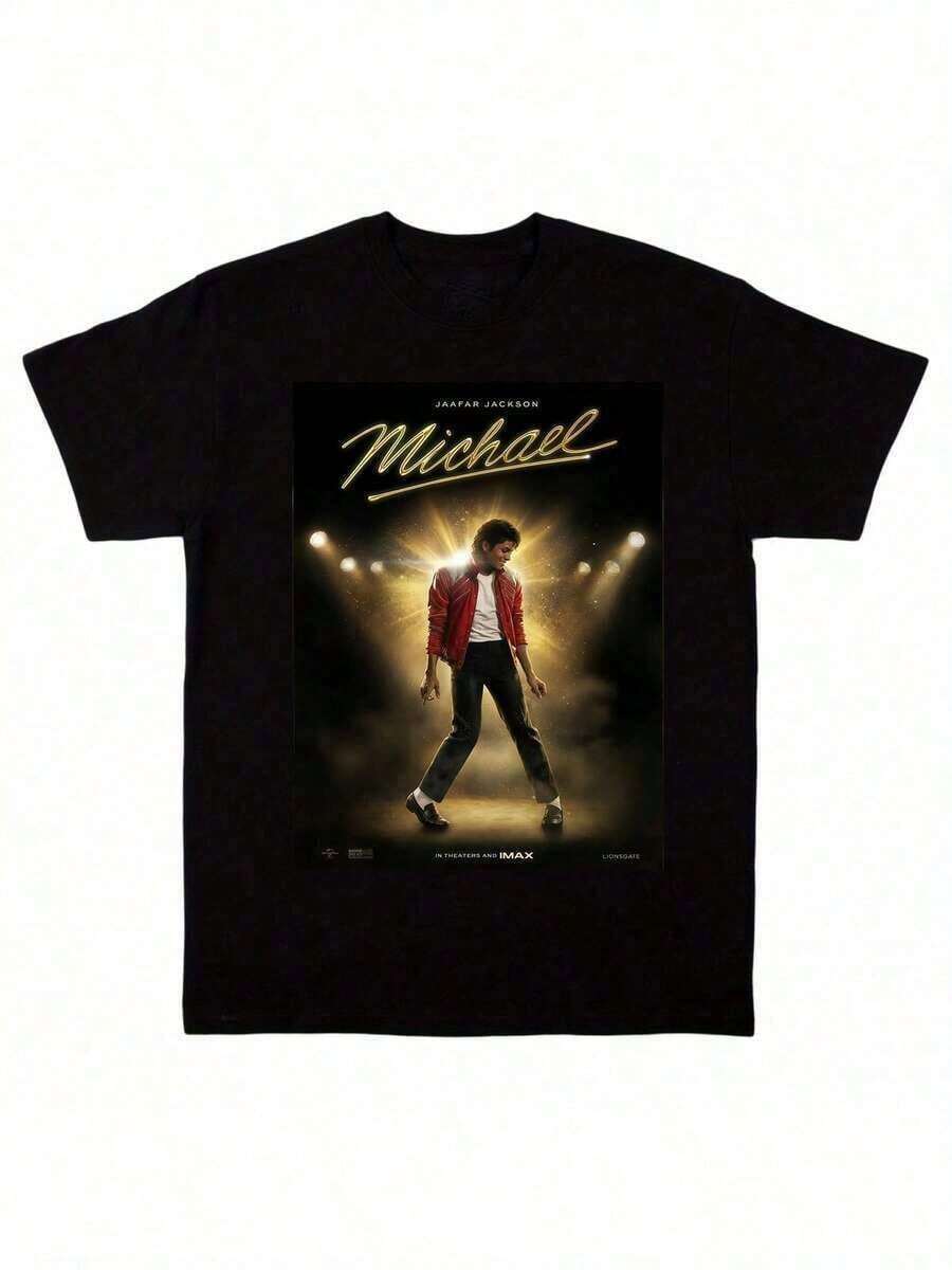 Summer Outfits For Women Classic Michael Jacksons King Of Pops T-Shirt,Men Fashion Rock T-Shirt,100% Cotton T-Shirt,Suitable Gift For Fans,Perfect & Holiday Gift For Men And Women Graphic Tee, Music,MICHAEL JACKSONS V4 TEE Vintage Graphic 90s Tee, Hip Hop