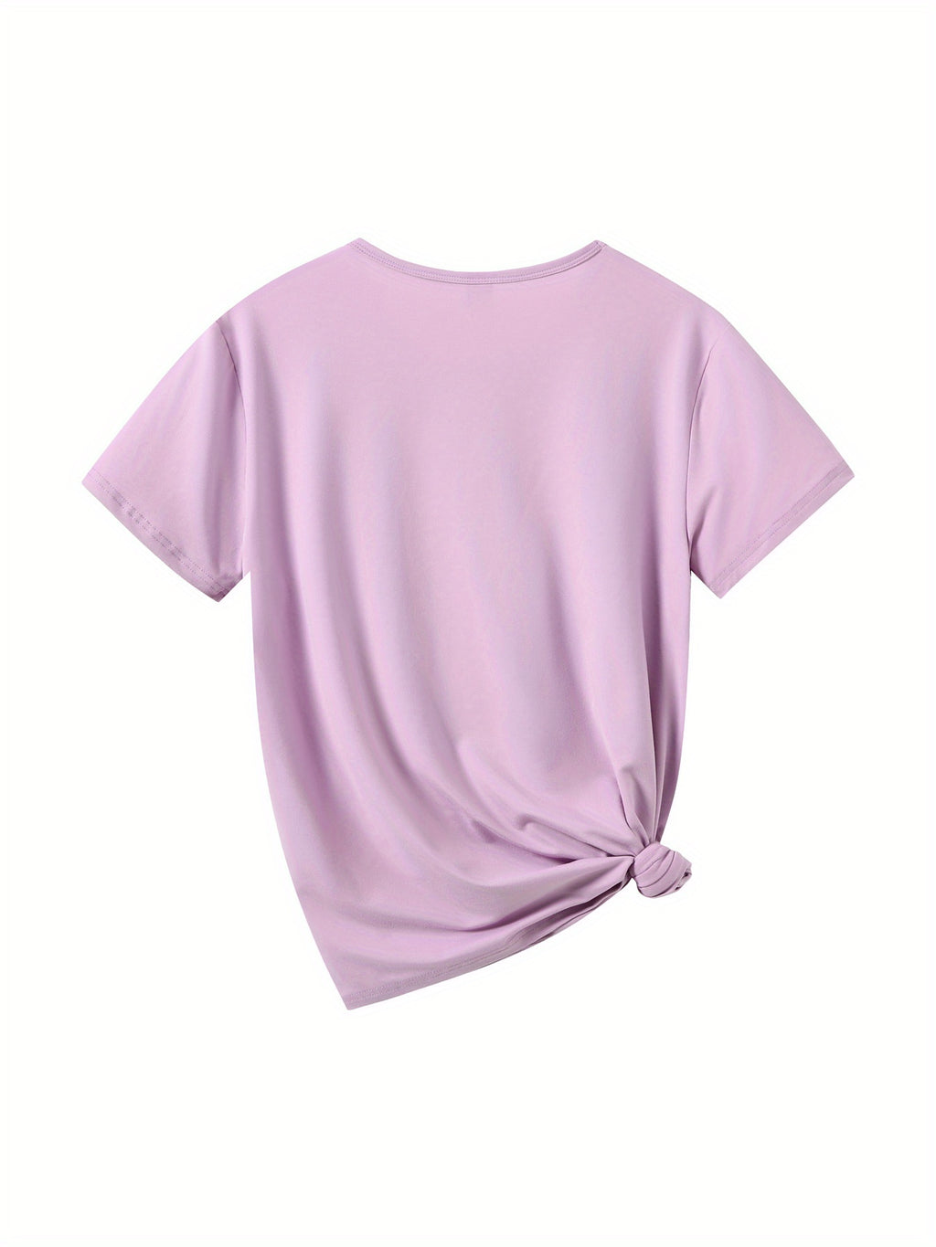 1pc Fun Printed Short Sleeve, Sweet Floral Butterfly And Bow Pattern, Women'S Fashion Casual Short Sleeve T-Shirt Blouse, Trendy Individual Fun Printed Comfortable Round Neck Base Layer, Suitable for Gift T-Shirt, Comfortable Breathable Sweatshirt