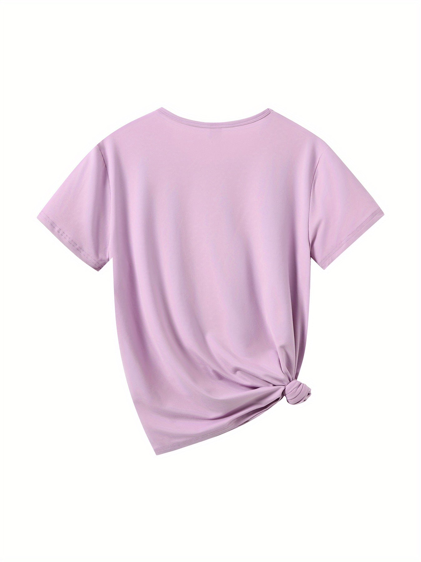 1pc Fun Printed Short Sleeve, Sweet Floral Butterfly And Bow Pattern, Women'S Fashion Casual Short Sleeve T-Shirt Blouse, Trendy Individual Fun Printed Comfortable Round Neck Base Layer, Suitable for Gift T-Shirt, Comfortable Breathable Sweatshirt