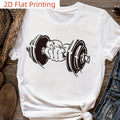 2D Flat Printing 1pc Dumbbell Power Fist Heat Transfer Patch Thermal Transfer Patch, Black T-Shirt, Jeans And Backpack Decoration, Can Be Water-Washing Embroidery Applique