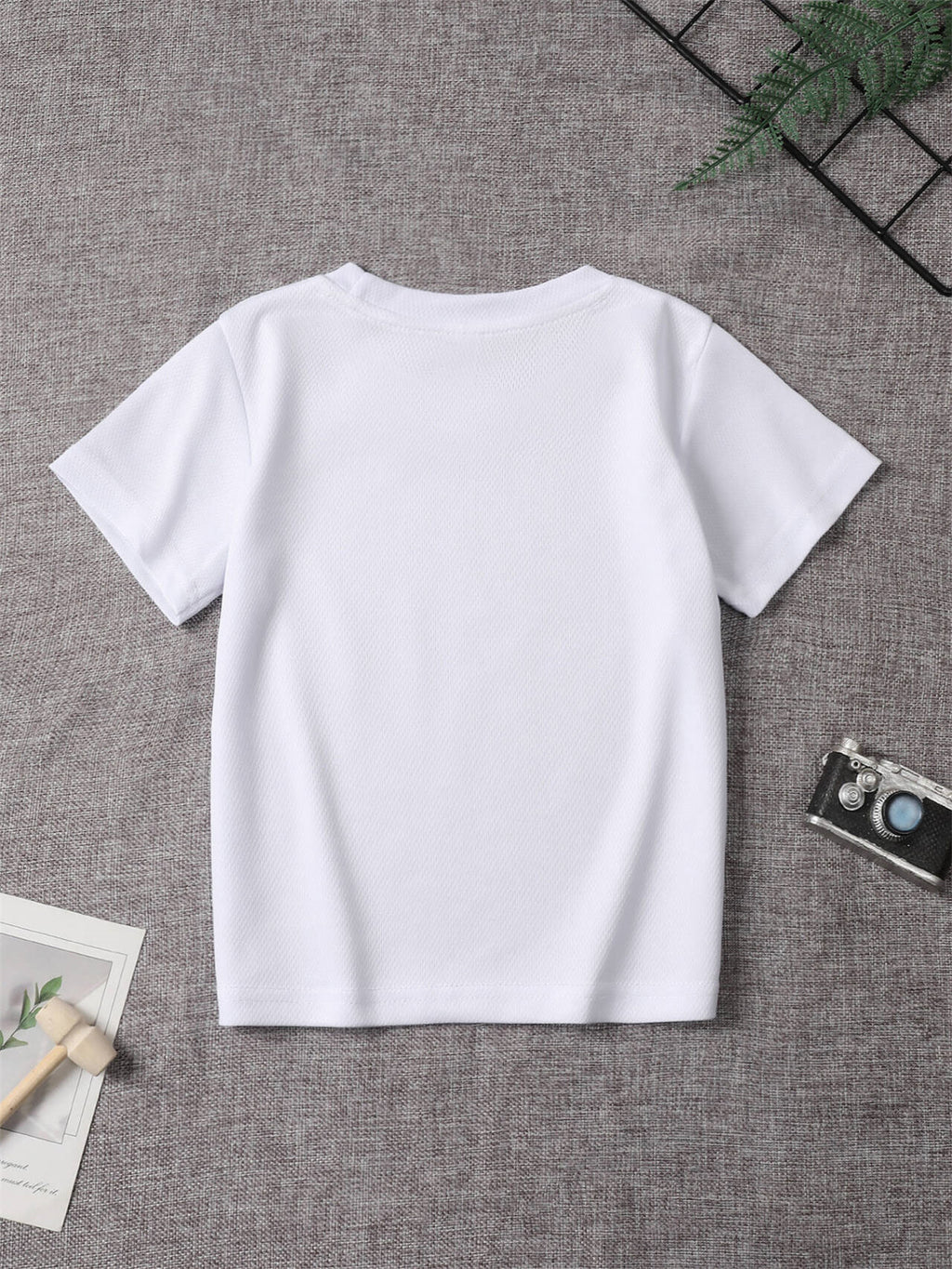 Children's Super Cute Cartoon Hello Kitty Print T-Shirt, Summer Fashion Hit Sanrio Series Round Neck Spliced Short Sleeve Daily Holiday Casual Wear