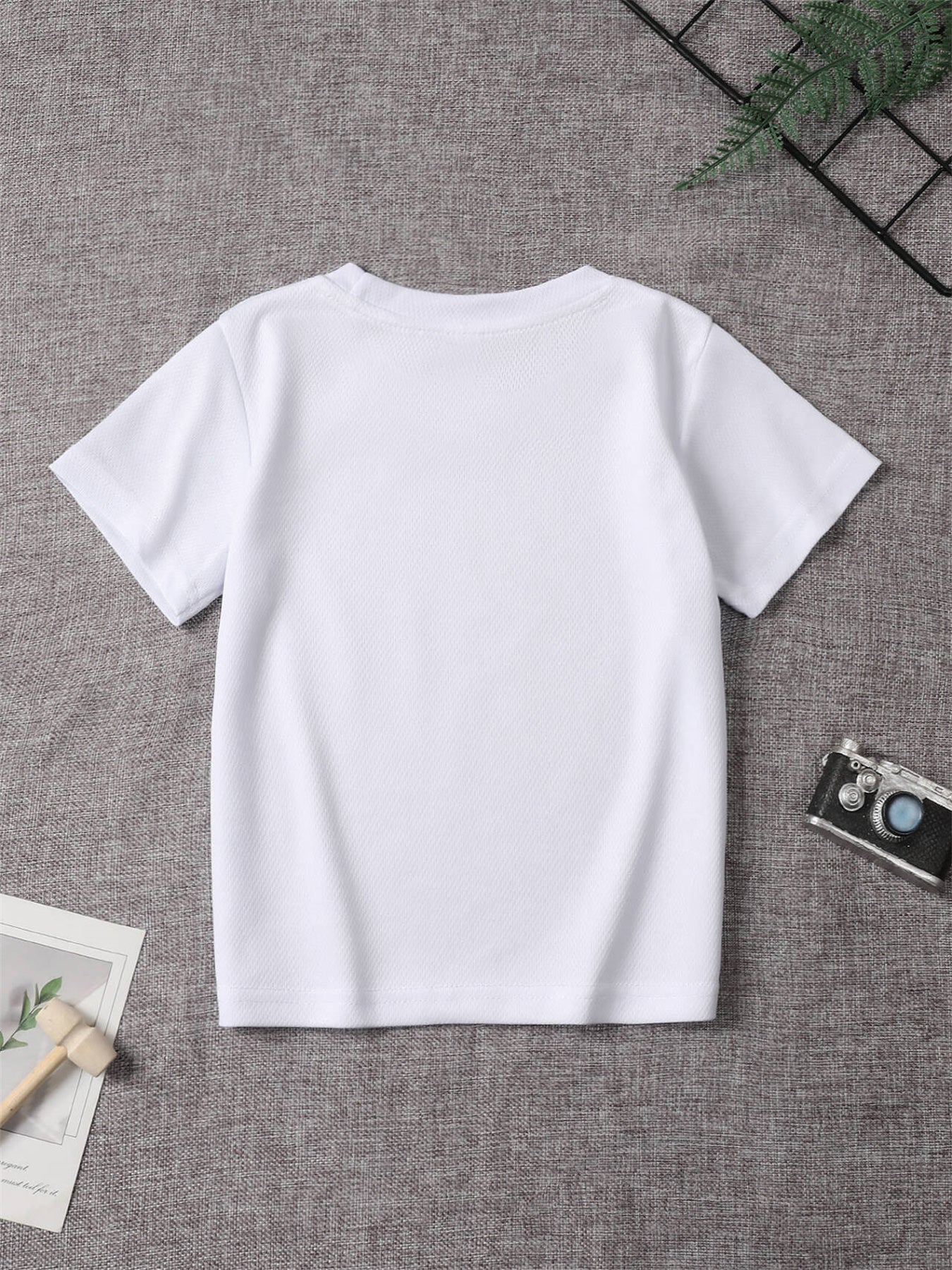 Children's Super Cute Cartoon Hello Kitty Print T-Shirt, Summer Fashion Hit Sanrio Series Round Neck Spliced Short Sleeve Daily Holiday Casual Wear