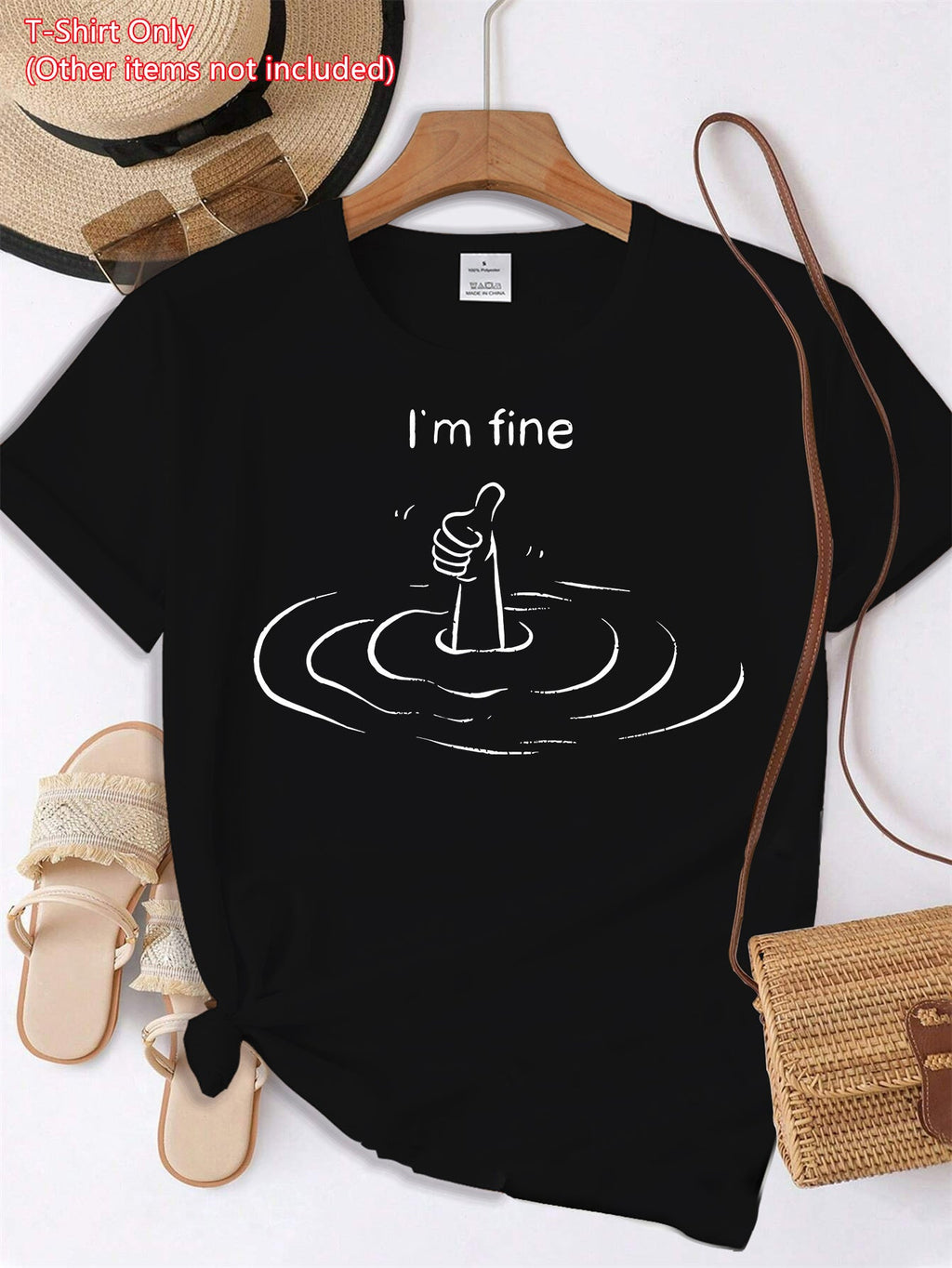 Women' S I M Fine Printed T- Shirt, Short Sleeve Crew Neck Casual Top for Summer& Spring, Women' S Clothing