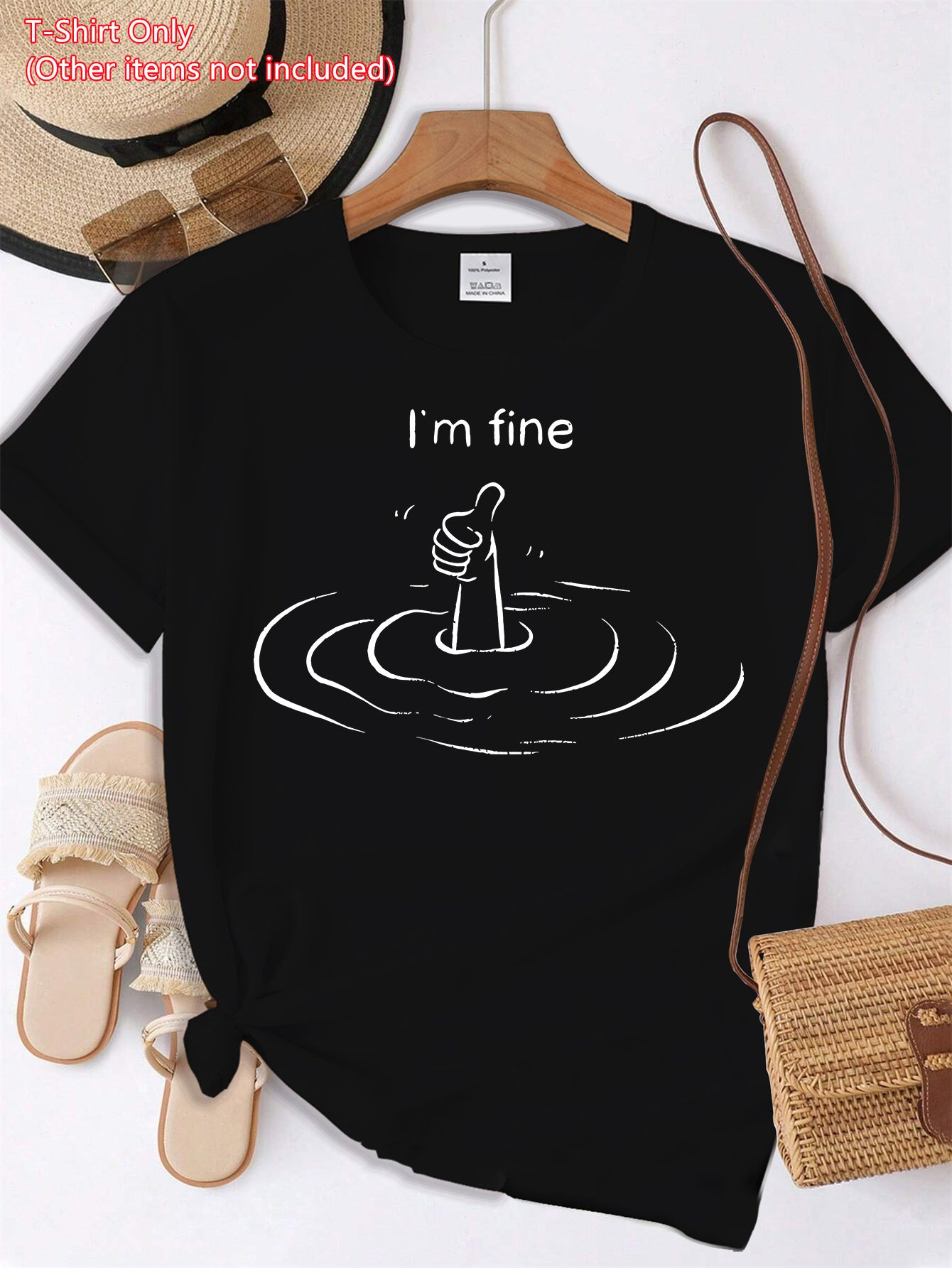 Women' S I M Fine Printed T- Shirt, Short Sleeve Crew Neck Casual Top for Summer& Spring, Women' S Clothing