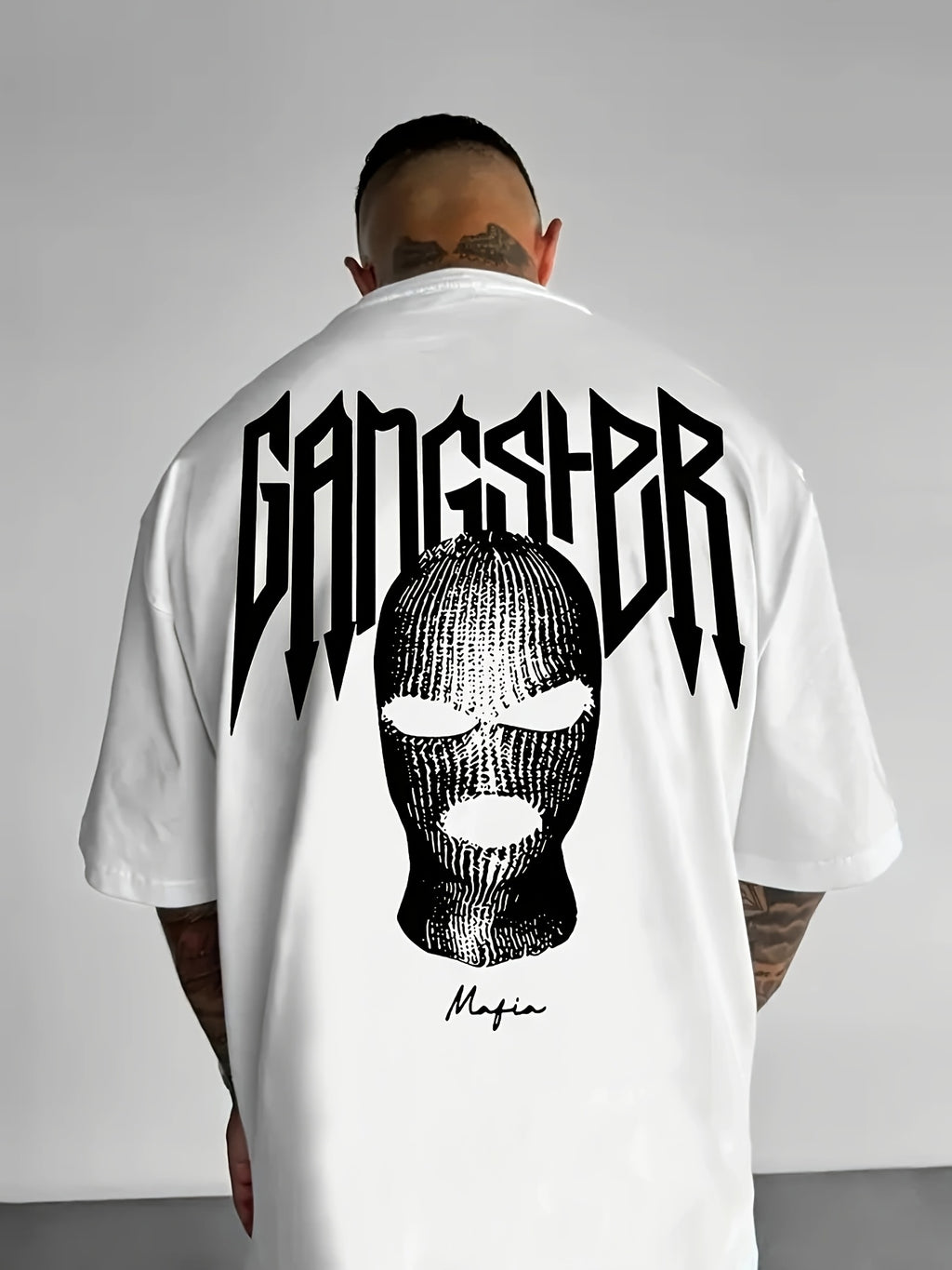 Men's Street Style Crew Neck T-Shirt with Bold 3D Geometric Print - Polyester Knit Fabric, Loose Fit & Slight Stretch for All-Season Comfort, Machine Washable Urban Fashion Top, Casual Streetwear, Streetwear Aesthetic, Knit Fabric Tee
