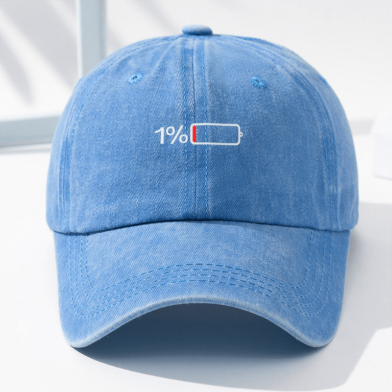 Men's Washed Printed Baseball Cap