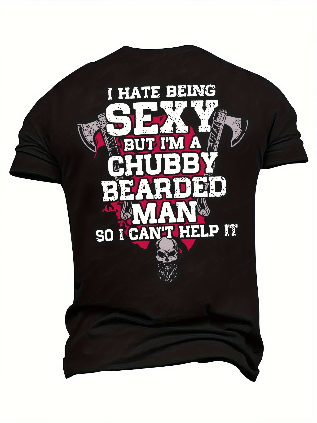 Plus Size Men's T-Shirt Hammer Skull