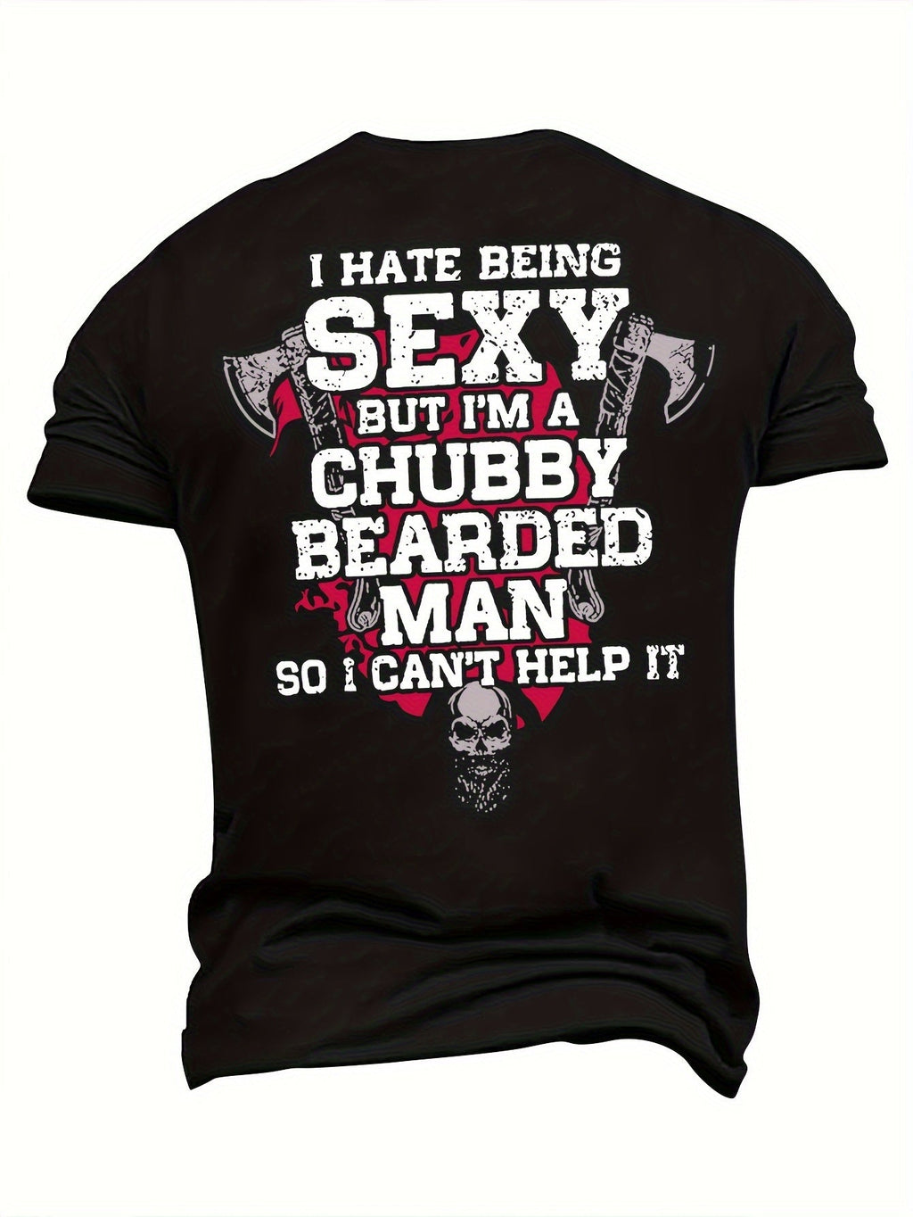 Plus Size Men's T-Shirt Hammer Skull