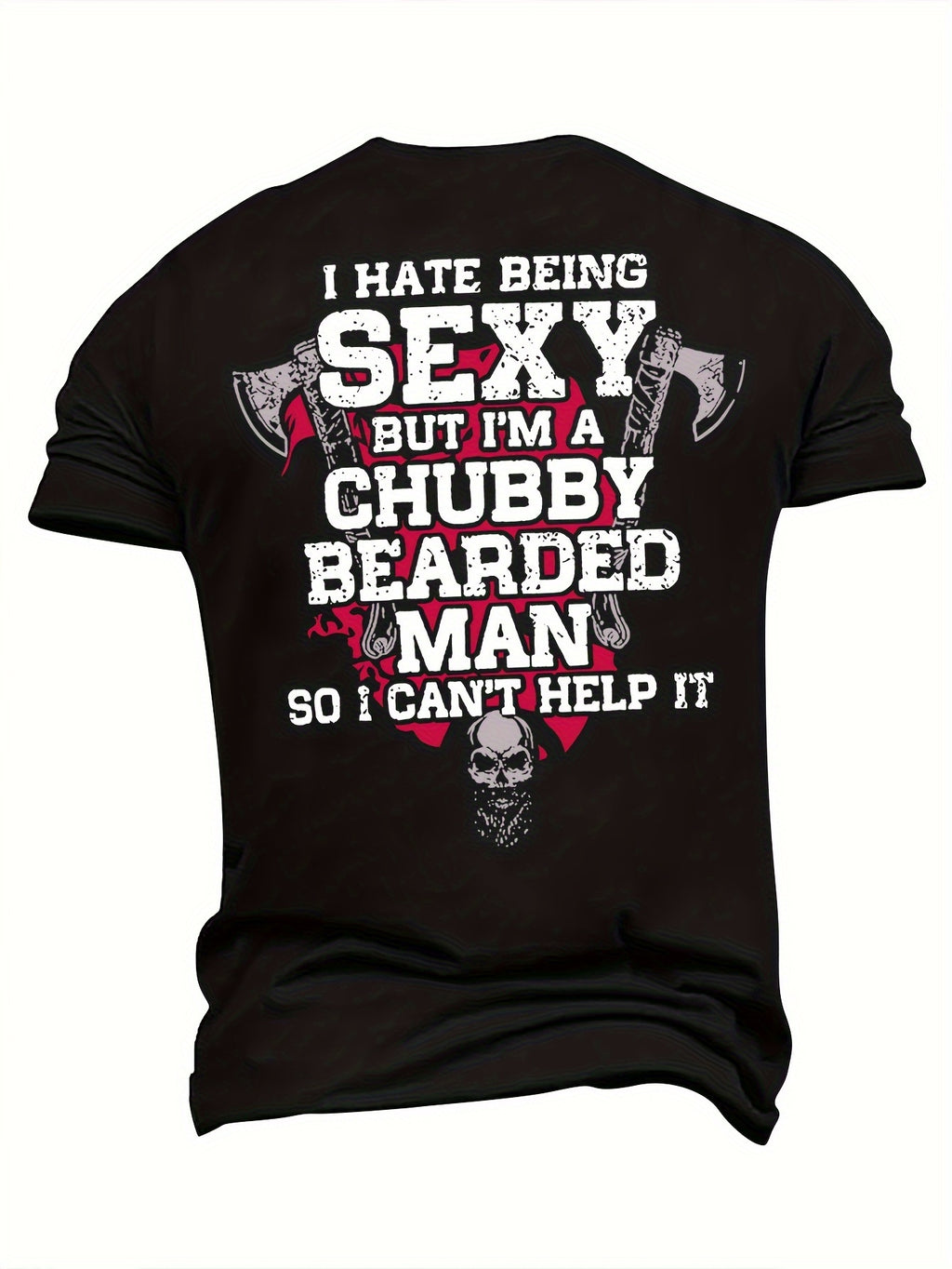 Plus Size Men's T-Shirt Hammer Skull
