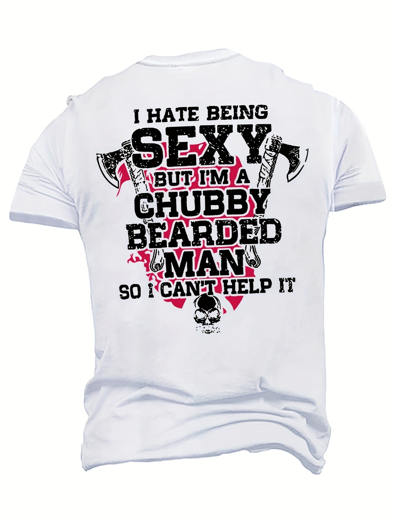 Plus Size Men's T-Shirt Hammer Skull