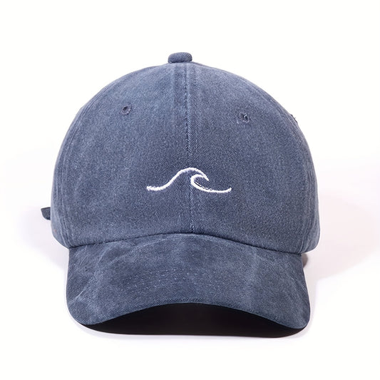 Unisex Embroidered Flame Baseball Cap - Adjustable Breathable Sun Hat for Outdoor Sports & Camping, Retro Streetwear Style, Multi-Color Options (Hand Wash Only)