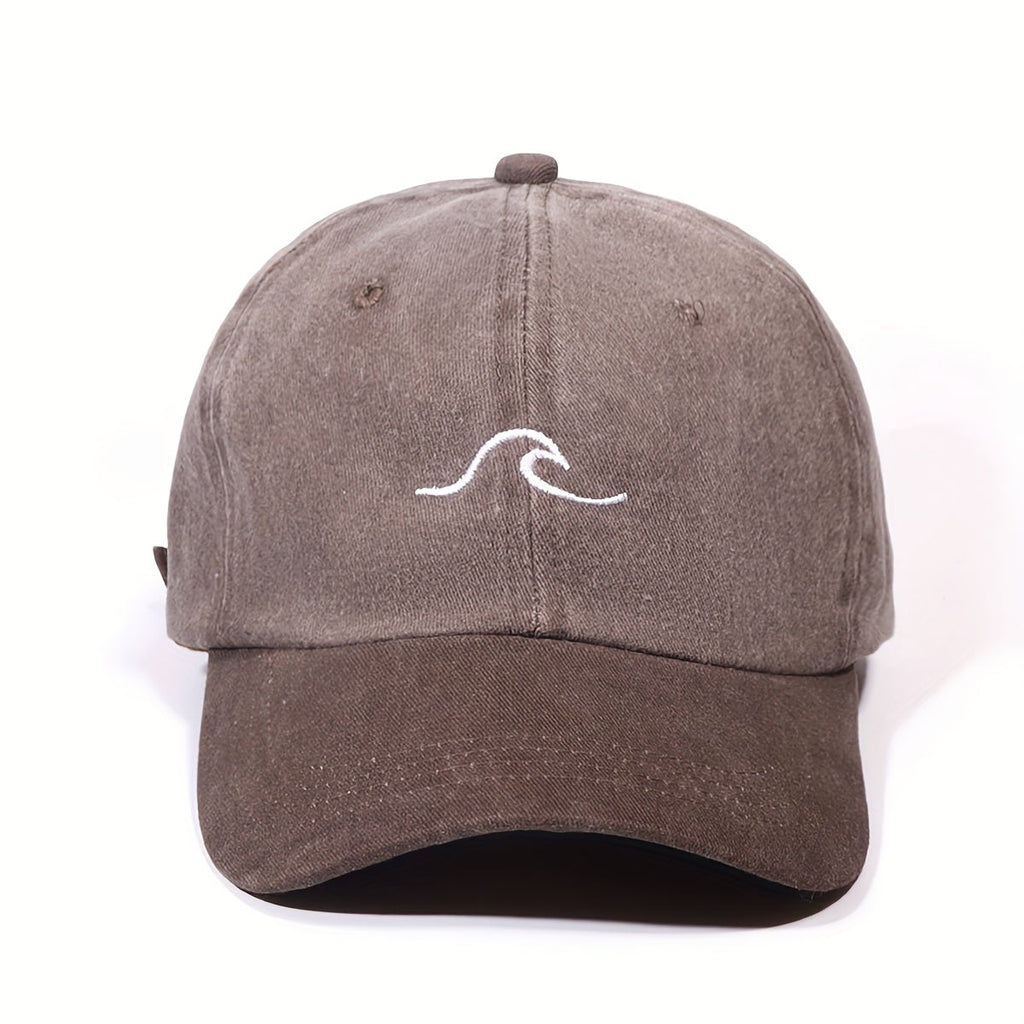 Unisex Embroidered Flame Baseball Cap - Adjustable Breathable Sun Hat for Outdoor Sports & Camping, Retro Streetwear Style, Multi-Color Options (Hand Wash Only)