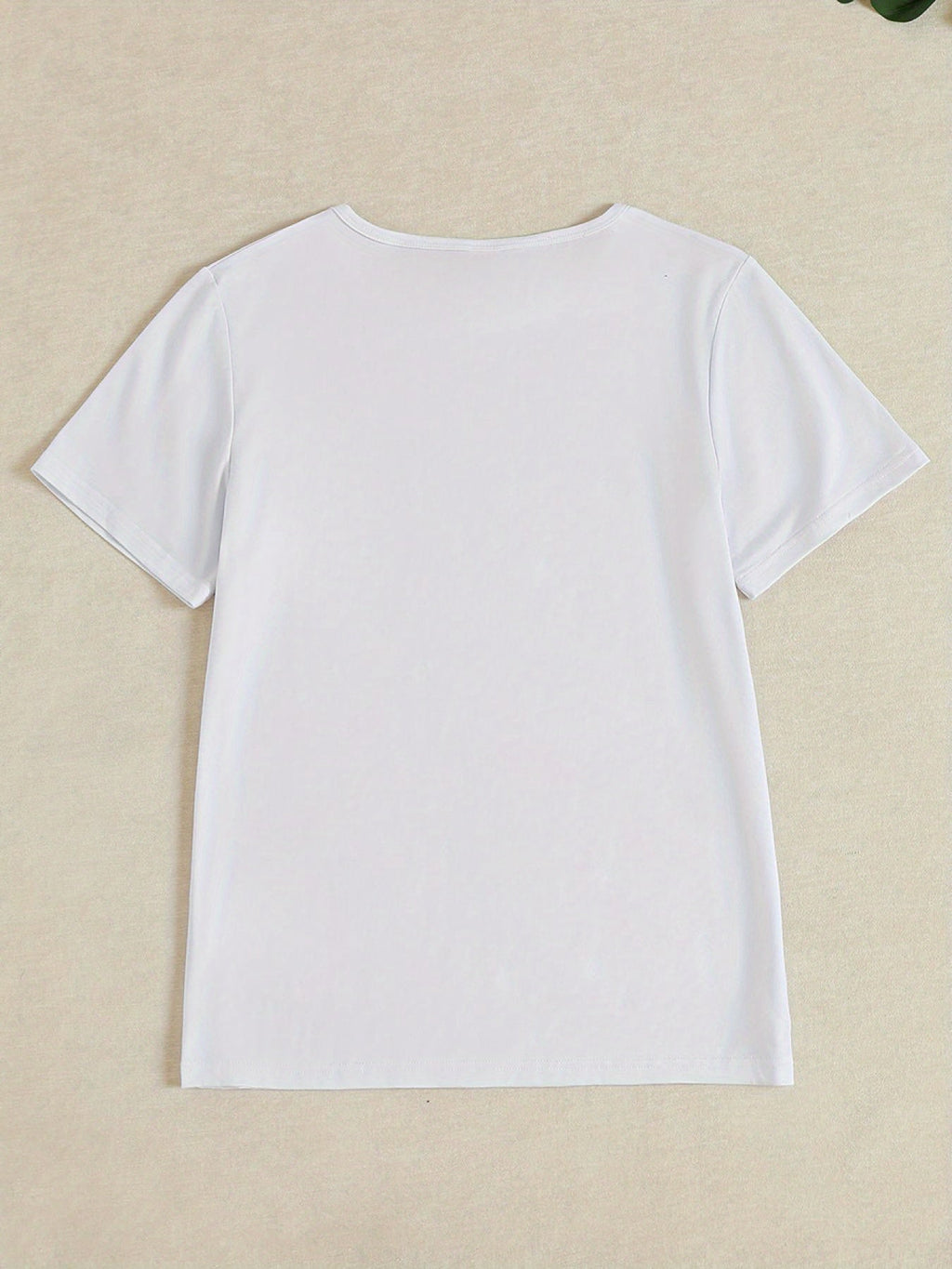 [1pc "Bride to Be" Print Casual T-Shirt] 1pc Women'S Casual Round Neck T-Shirt with "Bride to Be" Print, Polyester Knit Fabric, Short Sleeve Breathable Top for Spring/Summer/Autumn - Regular Length Fashion Tee 241206