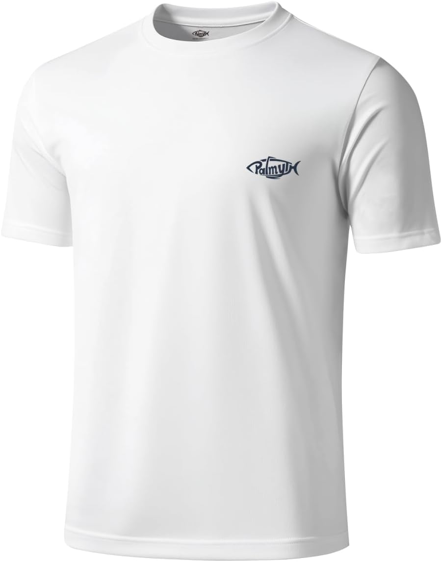 Palmyth Fishing Shirts for Men Sun Protection Shirts Short Sleeve UPF 50+ T-Shirt Tee Quick Dry