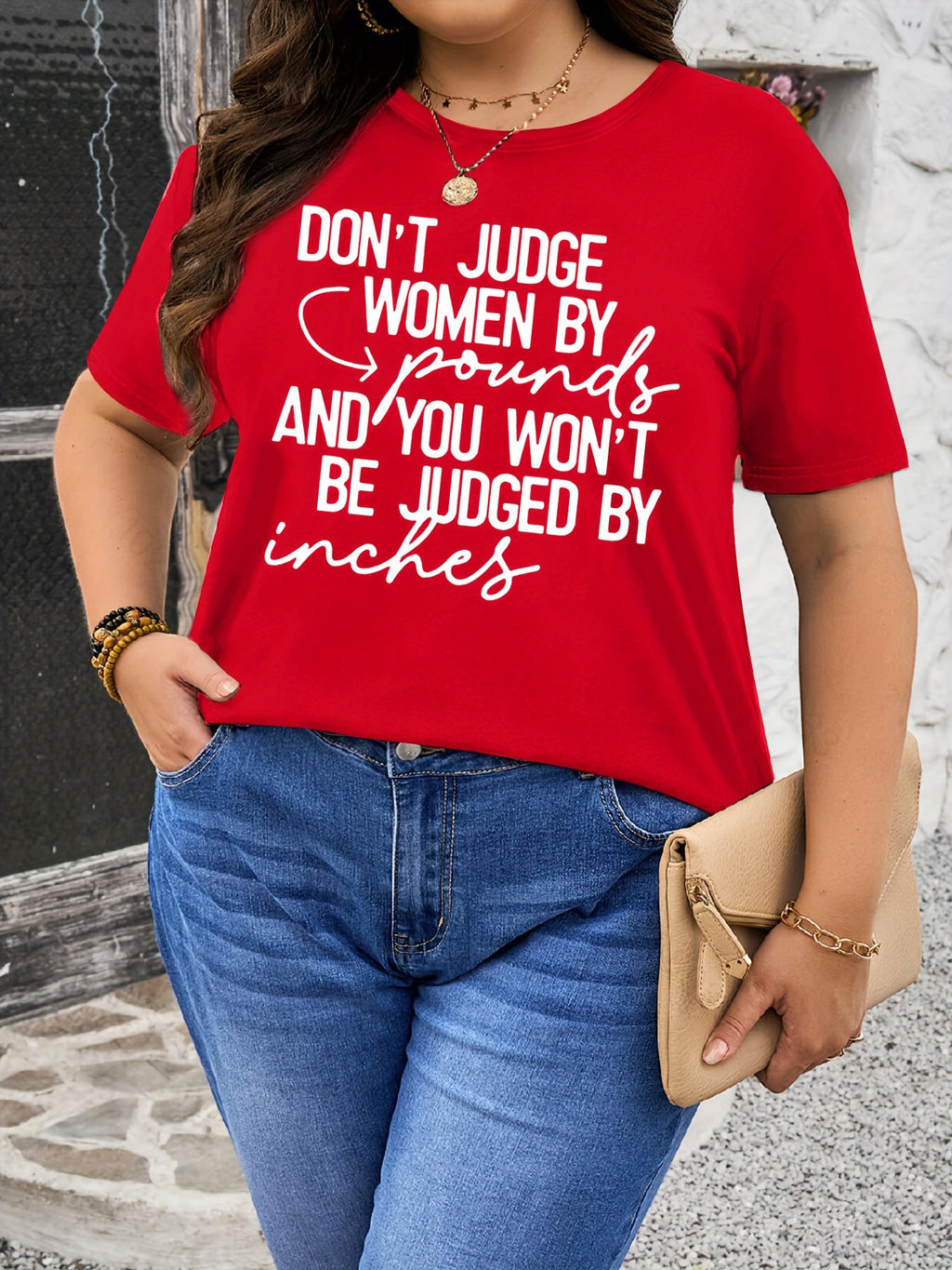 Plus Size - Plus Size - Plus Size Women'S Casual Short Sleeve T-Shirt