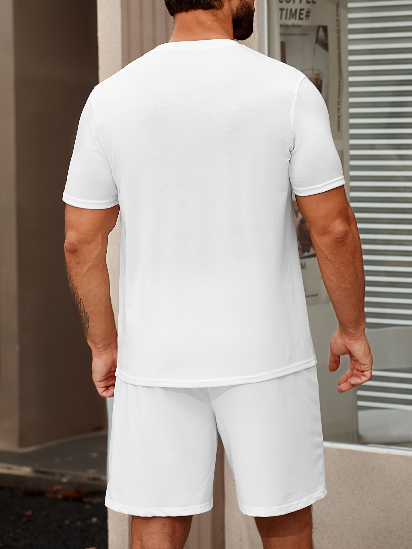 Men's Casual Sportswear Set: Short Sleeve T-Shirt + Shorts