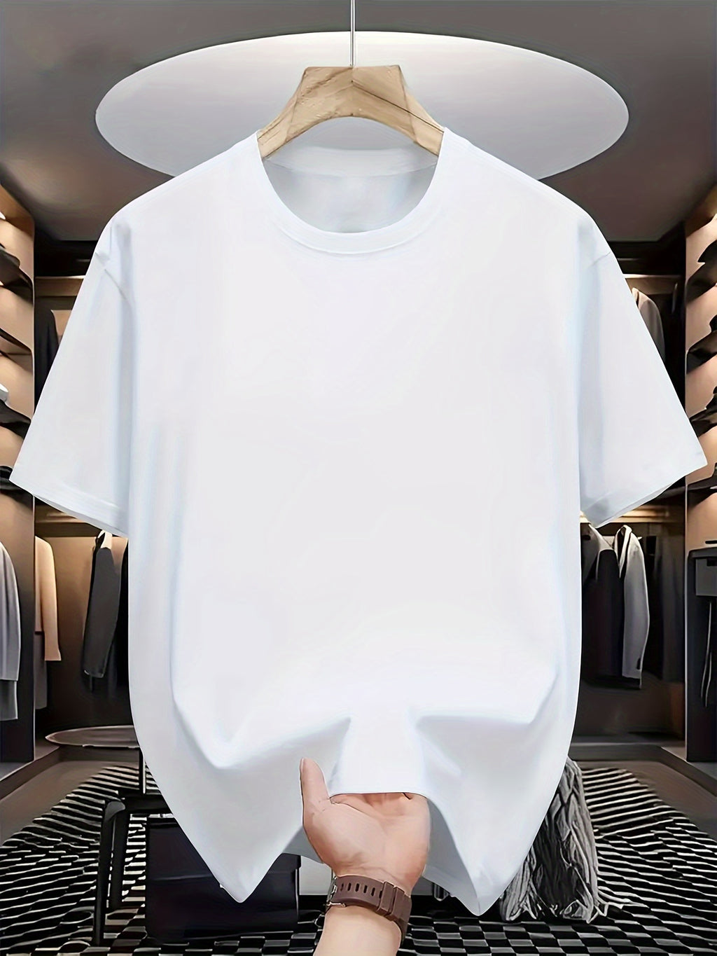 Men'S Trendy BROOKLYN Print Drop Shoulder T-Shirt