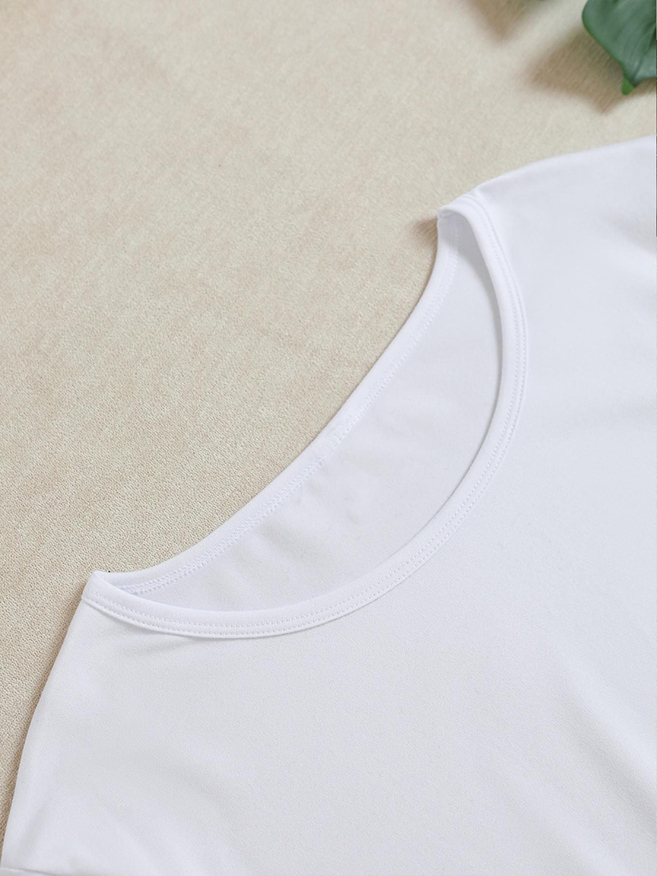 [1pc "Bride to Be" Print Casual T-Shirt] 1pc Women'S Casual Round Neck T-Shirt with "Bride to Be" Print, Polyester Knit Fabric, Short Sleeve Breathable Top for Spring/Summer/Autumn - Regular Length Fashion Tee 241206