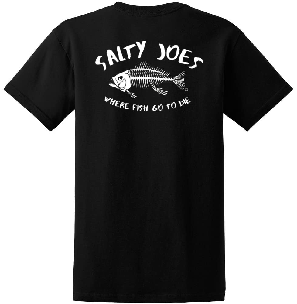Salty Joes Men's Graphic Logo Heavyweight Cotton T-Shirts in Regular, Big and Tall